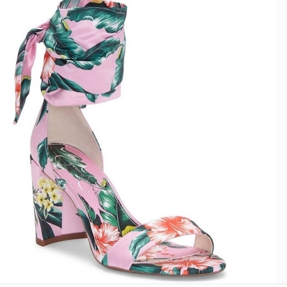 Jessica Simpson Pink Floral Heels